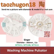 Singer Washing Machine Pulsator Mesin Basuh Kipas WT5211 WT5186 WT5111