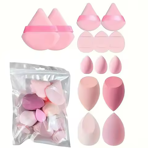 4/14Pcs Makeup Sponge Cosmetic Blender Beauty Egg Foundation Sponges Puff Powder Puffs Make Up Acces