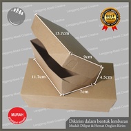 Lunch Box Size S 290gsm Lunch Box Kraft Paper Box Kraft Box Food Dimsum Takoyaki Snack