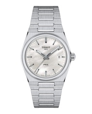 Tissot PRX 35 mm. ทิสโซต์ พีอาร์เอ็กซ์ มุกสีขาว T1372101111100 นาฬิกาผู้หญิงผู้ชาย