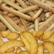 BISKUT TIMBANG POTATO STICKS/ GOLDEN PEANUT BISCUIT 500GM