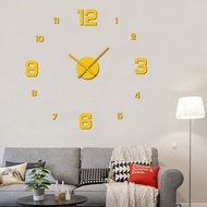 Study Clock Living Room DIY Wall Sticker Mute Wall Clock Mirror Acrylic Decorative Clock 3D Creative
