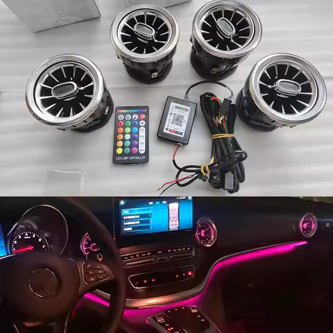 LED Air Vents For Mercedes Benz V Class EQV Vito Viano Valente Metris W447 V220 V250d V260L