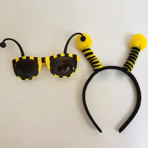 Bumble Bee Cosplay Party Favors for Women Men and Kids Party Costume Cosplay Accessory Bee Head Hoop