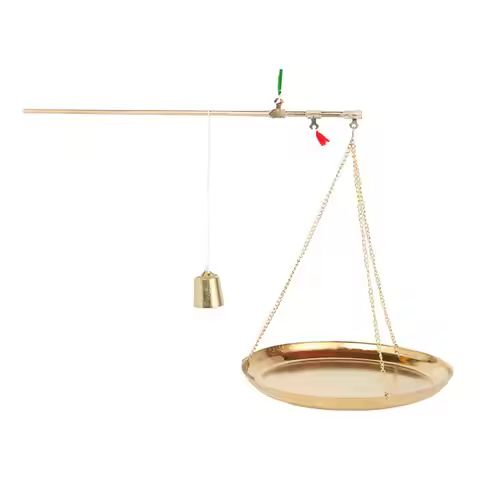 Brass Weight Scale Gift Lightweight Chinese Medicine Scale 250G Kitchen Scale for Tea Dried Fruit We