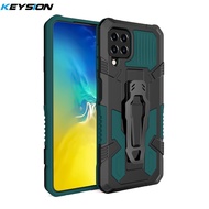 KEYSION Ốp Giáp Chống Sốc Cho Samsung A22 M32 5G Ốp Điện Thoại Kẹp Đứng Bằng Silicon Cho Galaxy M32
