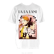 La La Land Movie Poster Ver Ryan Gosling Emma Stone T-Shirt White Short Sleeve Cotton T Sh