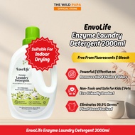 ENVOLIFE Enzyme Laundry Detergent 2L Plant-Based Detergent Removes Hard Stains & Anti-Malodour