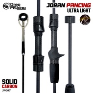 Joran Spinning & Casting 100% Solid Carbon Action Ultralight 2-6LB Anti Slip Blank Lentur Namun Kuat