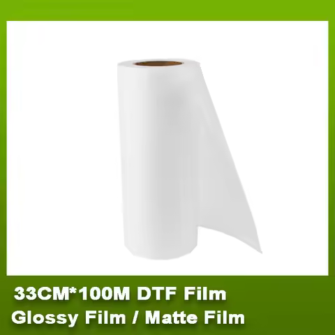 CFINK 33cm*100m Roll DTF film PET Transfer Film 75 Micron for Epson L1800 I3200 4720 XP600 DTF Print