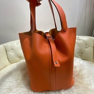 Hermès Picotin 26 橙色銀扣
