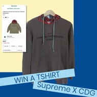 supreme x cdg hoodie ramadhan lebaran