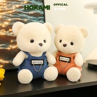 Gấu Bông Teddy Mặc Yếm Nhung Cao Cấp - Gấu Bông HOKAMI Quà Tặng Cho Người Yêu Bạn Bè