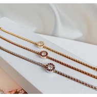 Bv Dragon Scale Diamond Zircon Titanium Bracelet, Anti-Rust and Fade