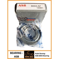 Bearing motor 6003 ZZ (ASB/ KEN) Bearing/ Bearing Bearing Lahar/ Klahar/ Kelahar Bearing 6003ZZ