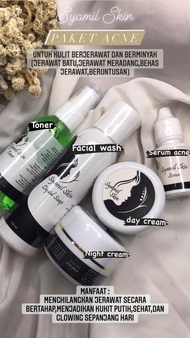 PAKET SYAMIL SKINCARE UNTUK FLEK TEBAL/SUSAH PUTIH/JERAWAT