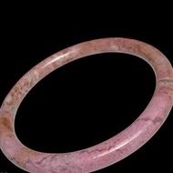 薔薇輝石 手鐲 全粉玉化 老礦原礦 內徑 58mm 玫瑰石 手環 桃花玉