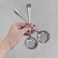 316 Stainless Steel Household Flat Bottom Spoon Thickened Deep Spoon Round Head Spoon Rice Spoon Dri