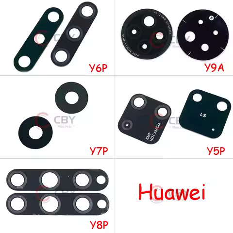 2pcs - 10PCS Back Rear Camera Lens Glass Cover Replacement Cover For Huawei Y5P Y6S Y6P Y7P Y8P 2020