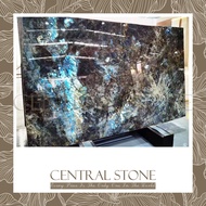 CENTRAL STONE Natural Labradorite Marble From Africa Madagascar Customization For Dining Coffee Side Table Feature Wall Granite Stone Real Marble - Blue Emerald