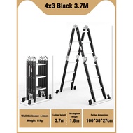 REAIM Aluminum Ladder 12FT/16F/20FT Foldable Ladder heavy duty step ladder 3.7/4.7/5.7M folding mult