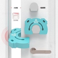 Others - 防夾手門卡2件套 - 防夾手門卡 門夾 兒童門縫安全門檔 門塞 門阻 寶寶安全門卡 - 綠色+藍色