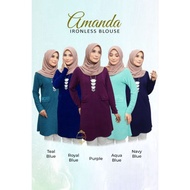 Blouse Amanda Blouse Ironless Tanpa Gosok by SAARA