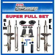 KYB RS ULTRA PROTON BLM FL ABSORBER FRONT / REAR + MOUNTING + BEARING + COVER STOPPER HEAVY DUTY KYB SUSPENSION