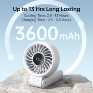 Jisulife Handheld Fan Life7 5000mAh 2024 Upgrade Fan Mobile Rechargeable Portable Cooling Cooler Gif