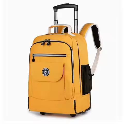 Travel Trolley Bag on wheels rolling luggage backpack women Wheeled backpack School Trolley Bag Suit