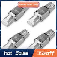 RJ45 Network Connector Pack -Set of 4 Cat6A RJ-45 Network Connectors -Shielded Cat 6A Ethernet Cable