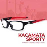Kacamata Sporty Outdoor Glasses Silicone Frame - 9837