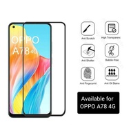 Tempered Glass OPPO A78 Full Cover 9H Full Screen Protector