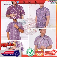 💎SNN S-5XL KEMEJA LILAC KEMEJA LELAKI BAJU BATIK LELAKI KEMEJA BUNGA 🔥KEMEJA PLUS SIZE LELAKI BAJU KEMEJA PURPLE LELAKI