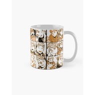 GLASS Mug | Gift | Hampers | Laios Dungeon meshi Manga Panel collage Coffee Mug