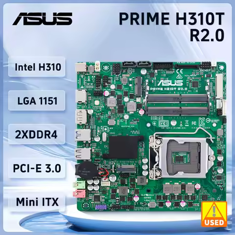 Asus PRIME H310T R2.0 Motherboard Intel H310 DDR4 32GB support Intel for 9th/8th Gen Core cpu USB 3.