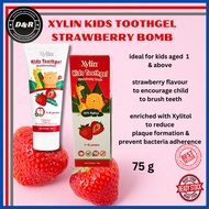 Cosway Xylin Toothgel 75g Ubat Gigi Budak Perisa Strawberry With Xylitol Free Sugar dan Tiada Florid