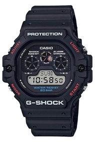 Casio G-Shock นาฬิกาข้อมือผู้ชาย สายเรซิ่น รุ่น DW-5900,DW-5900-1 - สีดำ
