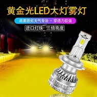 Super Bright Gold Light Car LED Headlights Modification Anti-Fog Yellow Bulb H8 H11 9006 High Intens