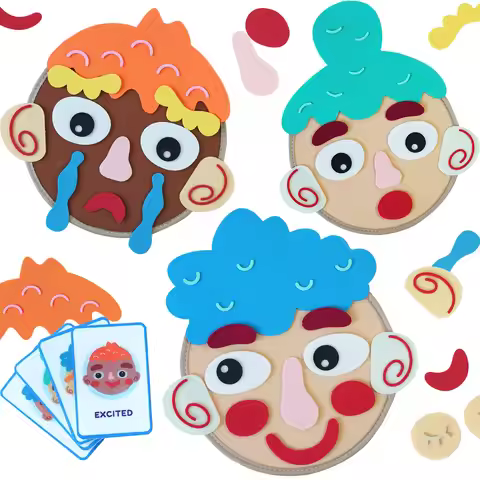Children's Social and Emotional Games - Fun Expression Games - 9 Emotion Cards - Social and Emotiona