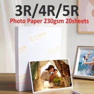 3R/4R/5R/A4 InkjetGlossy Photo Paper 230 gsm 20sheets