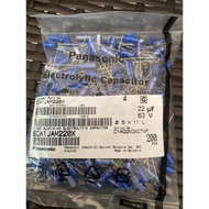 22UF 63V Japan Panasonic Fever Beautiful Voice Capacitor 63V22UF 5 * 11 AM Flash Blue Robe