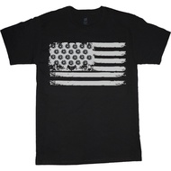 Mens Big And Tall T-Shirts Graphic Tee American Flag Mens Clothing Apparel