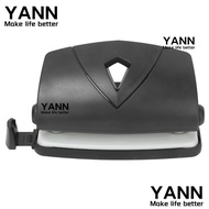 YANN Hole Slot Puncher, 2 Hole Black 2 Hole Puncher, Durable Convenient Practical Universal Paper Pu