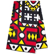 African print fabric Samakaka/ Ankara red yellow black white