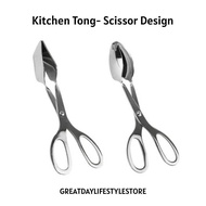 Kitchen Tong Scissor Design Stainless Steel