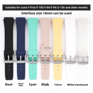 Ultra-Thin Silicone Watch Strap for F-91W, F-105, F-84, F-94, A-158 - Colorful, Durable & Fashionabl