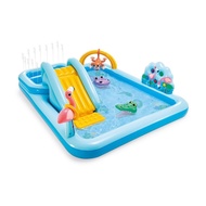 With Slide Original Intex Swimming Pool Jungle adventure play Kolam Renang Dengan Slide Kids Pool Wa