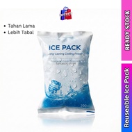 REUSABLE ICE PACK GEL Tahan Lama & Tebal untuk makanan COOLER BAG ICE PACK FOR BREASTMILK Storage