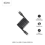 สายเคเบิล MOMAX Mag.Link 240W USB-C to USB-C Magnetic Cable 2m - Black